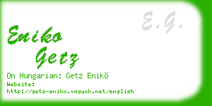 eniko getz business card
